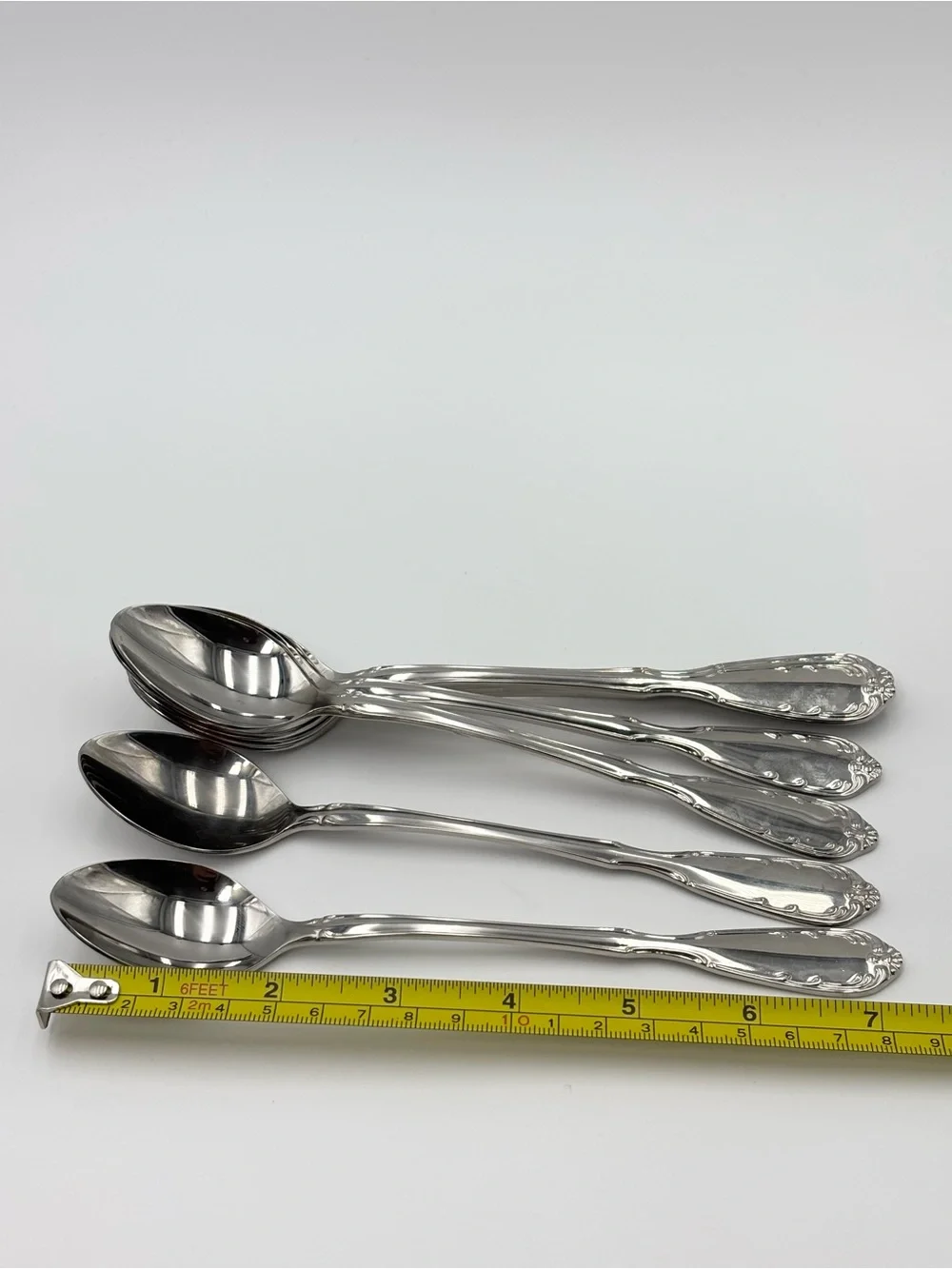 Noritake 18-8 STAINLESS JAPAN‎ Serenade Silver Teaspoons with Ornate Handles